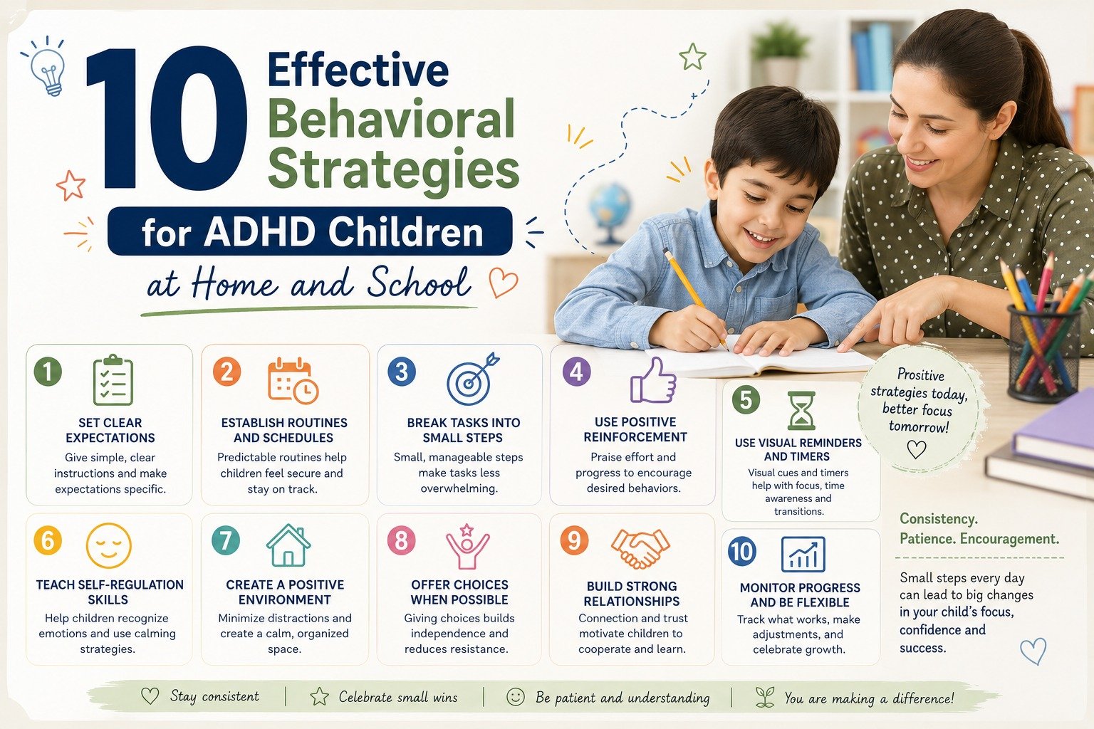10 Effective Behavioral Strategies for ADHD Children at Home and School