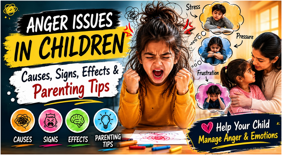 Anger Issues in Children: Signs, Causes, Effects & Practical Parenting Tips