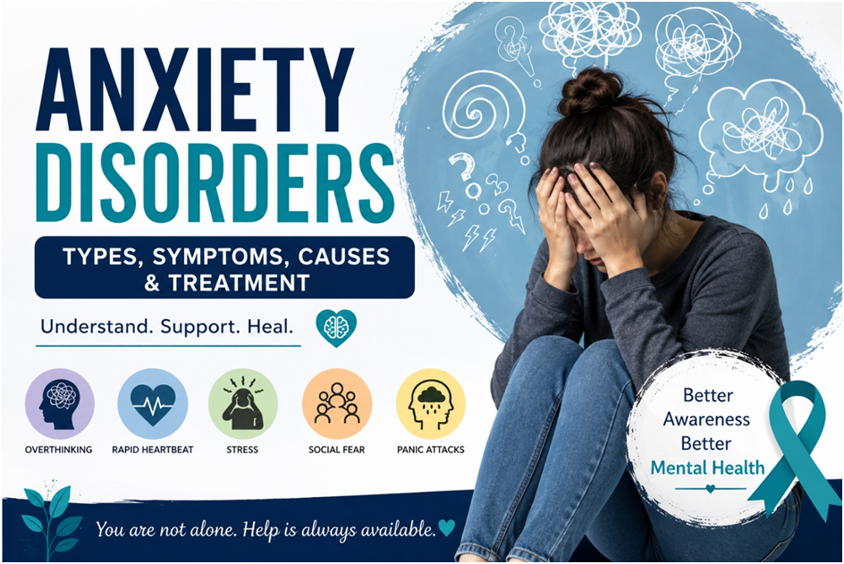 Anxiety Disorders: Types, Symptoms, Causes, and Treatment