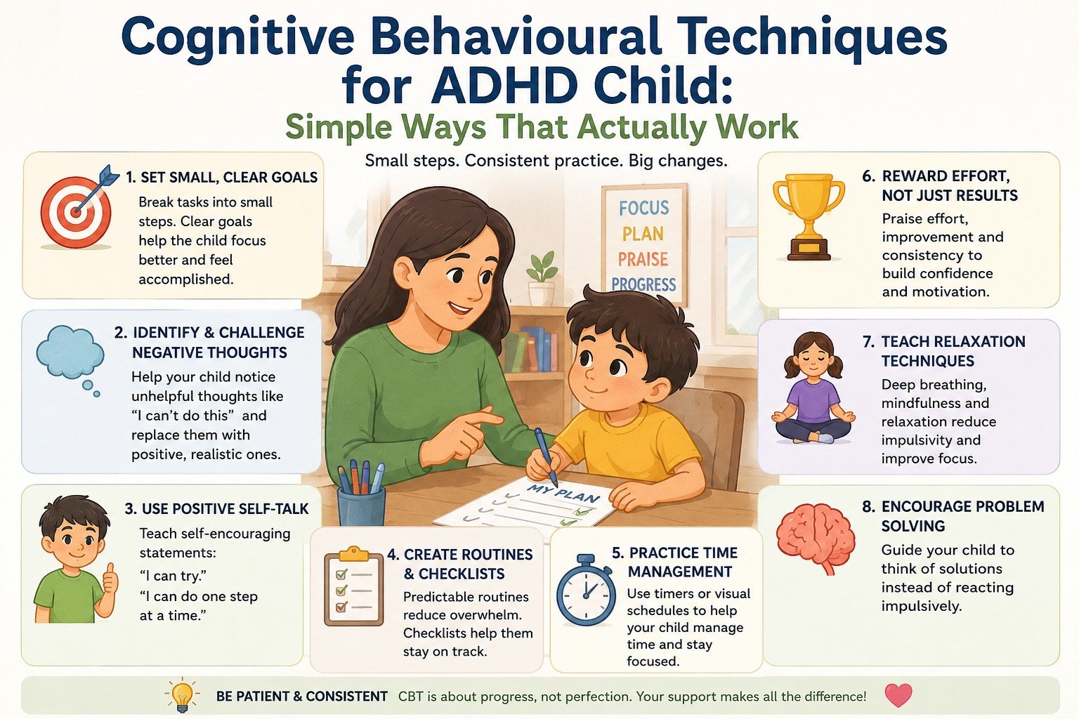 Cognitive Behavioural Techniques for ADHD Child: Simple Ways That Actually Work