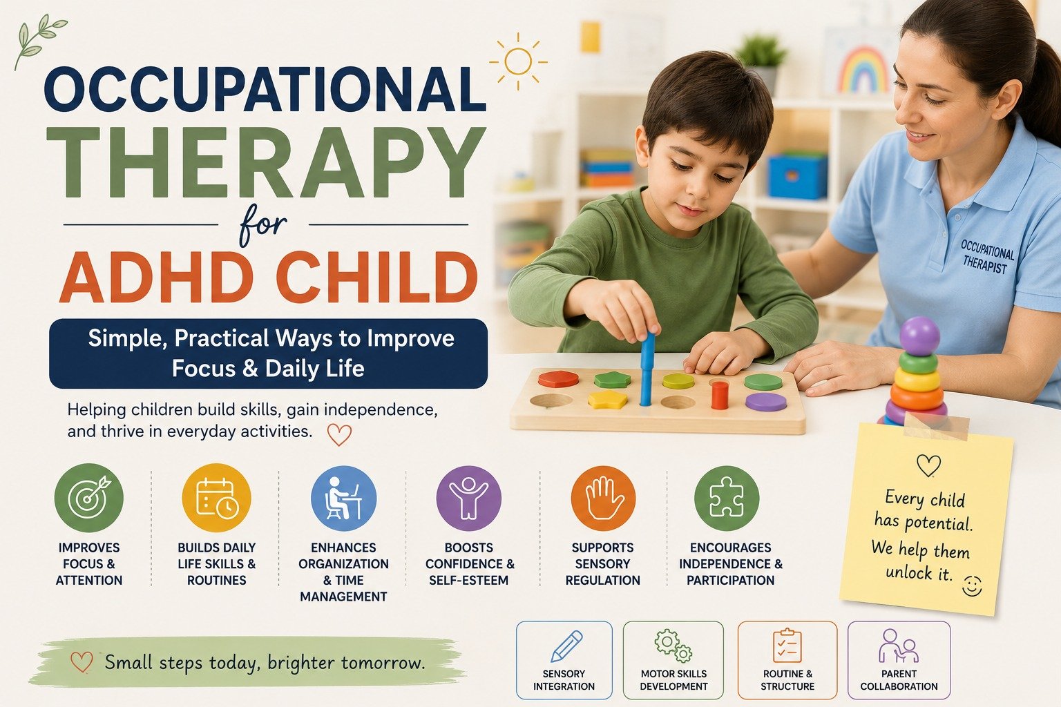 Occupational Therapy for ADHD Child: Simple, Practical Ways to Improve Focus & Daily Life